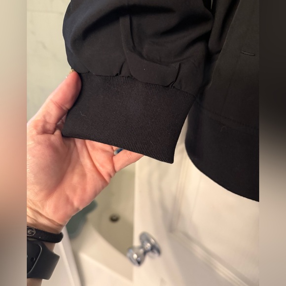 Banana Republic Black Stretch Bomber Jacket XL NWT - Picture 16 of 16